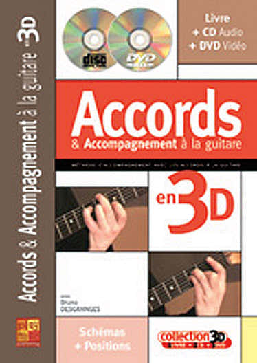 Play Music Publishing Desgranges Bruno - Accords & Accompagnements A La Guitare En 3D CD + DVD