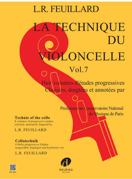 Edition Delrieu Feuillard - La Technique Du Violoncelle Vol.7