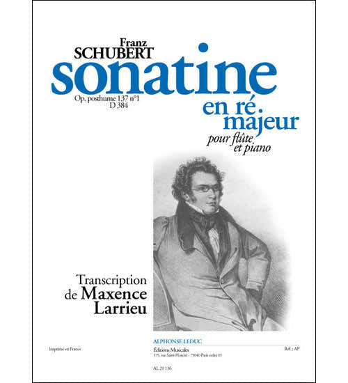 Leduc Sonatine In D For Flute And Piano D384