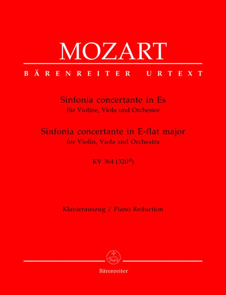 Barenreiter Moz W.A. - Symphonie Concerte En Mib Majeur Kv 364 (320D) - Violon Alto Pian0