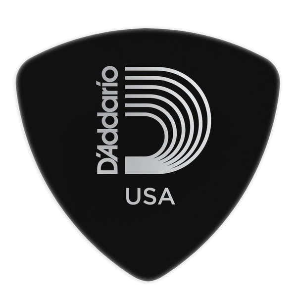 D'ADDARIO BLACK CELLULOID GUITAR PICKS HEAVY WIDE SHAPE