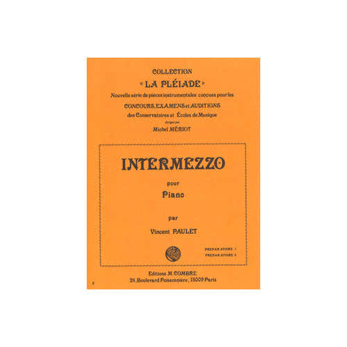 Combre Paulet - Intermezzo - Piano