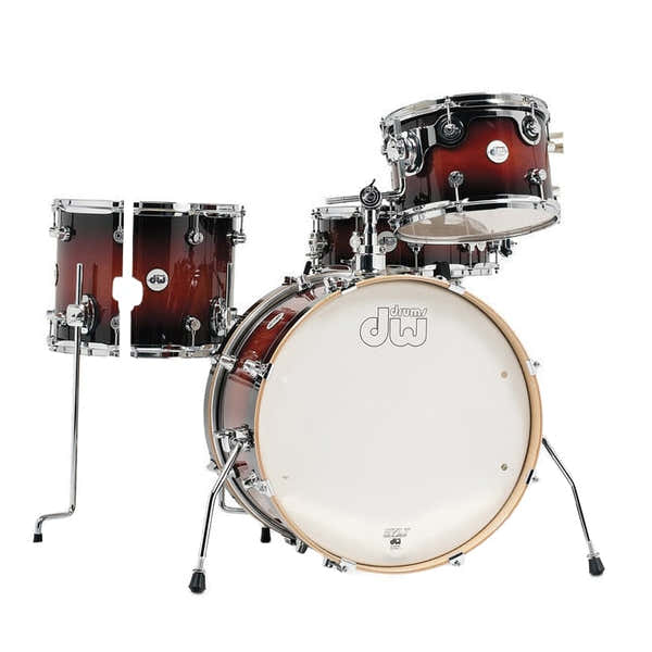 DW Drum Workshop Frequent Flyer 20" Design Tobacco Burst