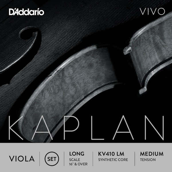 D'ADDARIO STRING SET FOR VIOLA KAPLAN VIVO VIVO LONG TENSION TUNING FORK MEDIUM