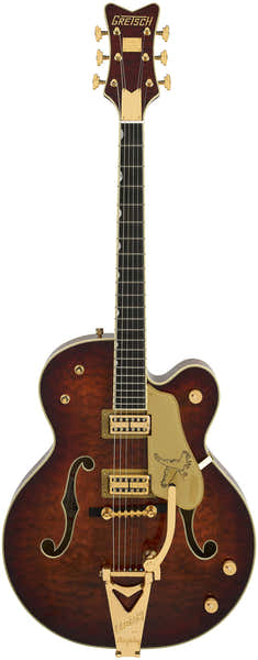 Gretsch Guitars G6136TGQM-59 LTD Quilt Classic Falcon Bigsby Ebo Forge Glow