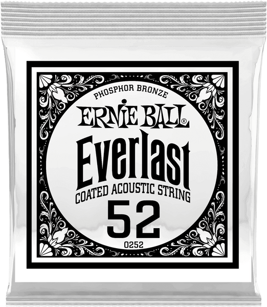 Ernie Ball .052 EVERLAST COATED PHOSPHOR BRONZE ACOUSTIC GUITAR STRINGS