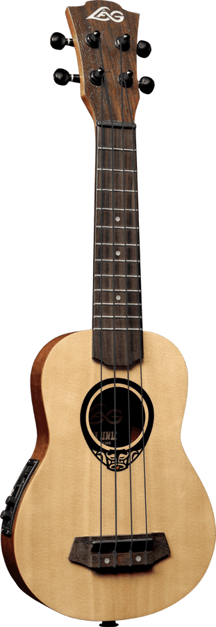 Tiki Baby Tku150Se Baby-Soprano Ukulele Slim Arched Back Electric
