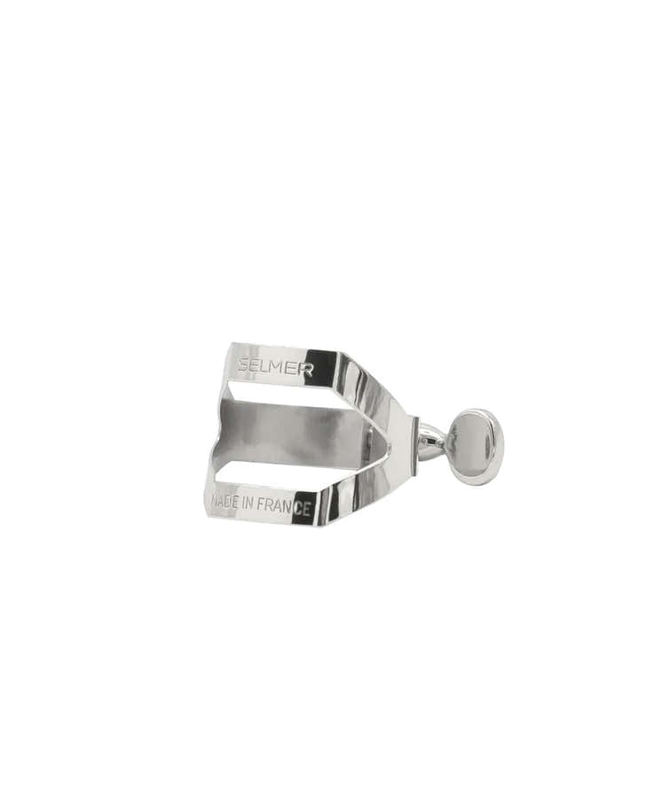 ALTO SAXOPHONE LIGATURE SILVER-PLATED (EBONITE MOUTHPIECE)