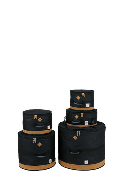 Tama POWER PAD DESIGNER COLLECTION DRUM BAG SET FOR 5PC DRUM KIT WITH 22"BD BLACK