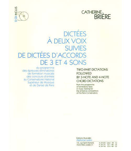 Leduc DICTEES A 2 VOIX ET DICTEES D'ACCORDS + 2CD