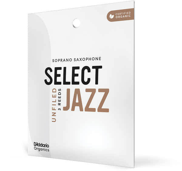 D'addario - Rico Organic Select Jazz Unfiled 2 Hard Soprano Saxophone (x 3)
