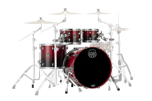 Mapex SATURN 4 DRUMS SCARLET FADE
