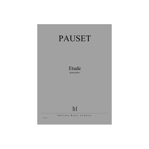 Jobert Pauset - Etude - Piano