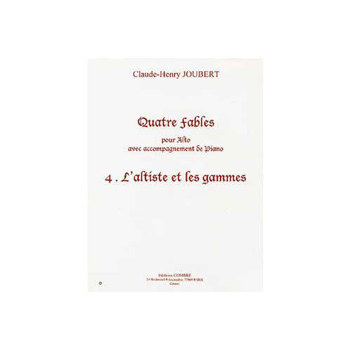 Combre Joubert - L'altiste et Les Gammes - Alto et Piano