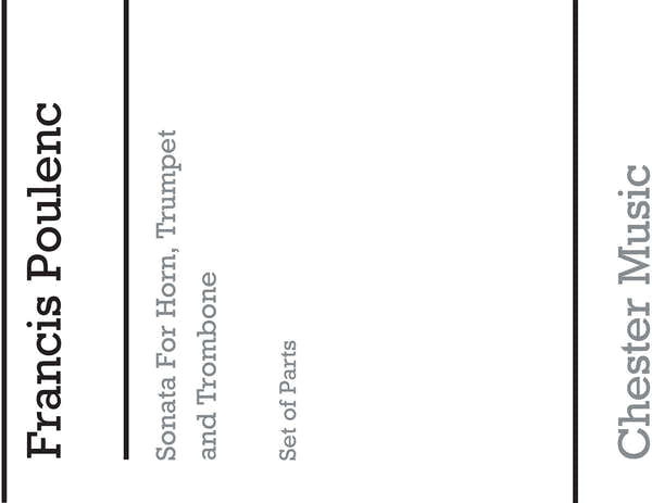 Sonata For Horn Trumpet and Trombone (Parts)