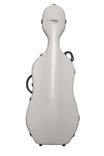 BAM Cello Case 4/4 Classic + Wheels - Light Grey