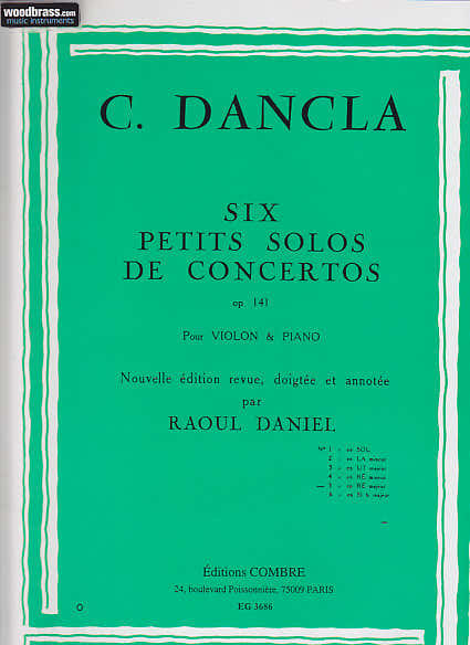 Combre Dancla - Petit Solo N.5 Concerto Op.141 - Violon et Piano