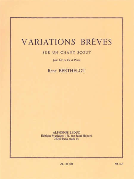 Leduc Variations breves sur un Chant scout