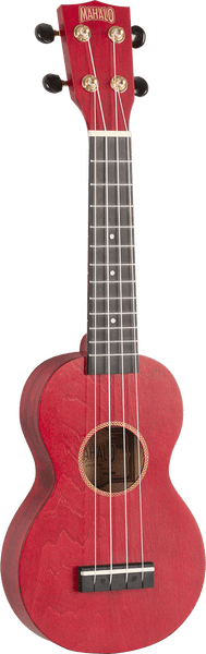 Soprano Ukulele Slim Satin Red + Gig Bag