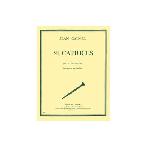 Combre Calmelj - 24 Caprices (toutes Tonalités) - Clarinette