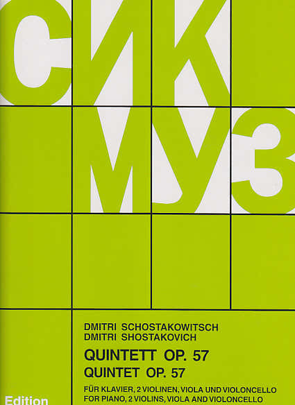 Chant Du Monde Chostakovitch D. - Quintette Avec Piano Op. 57