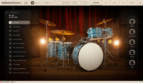 XLN Audio Addictive Drums 2 Blue Oyster ADpak