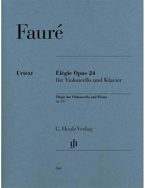 Henle Verlag Faure Gabriel - Elegie Op. 24 - Violoncelle et Piano