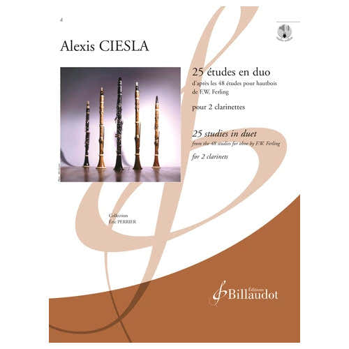 Billaudot 25 Études En Duo Clarinette