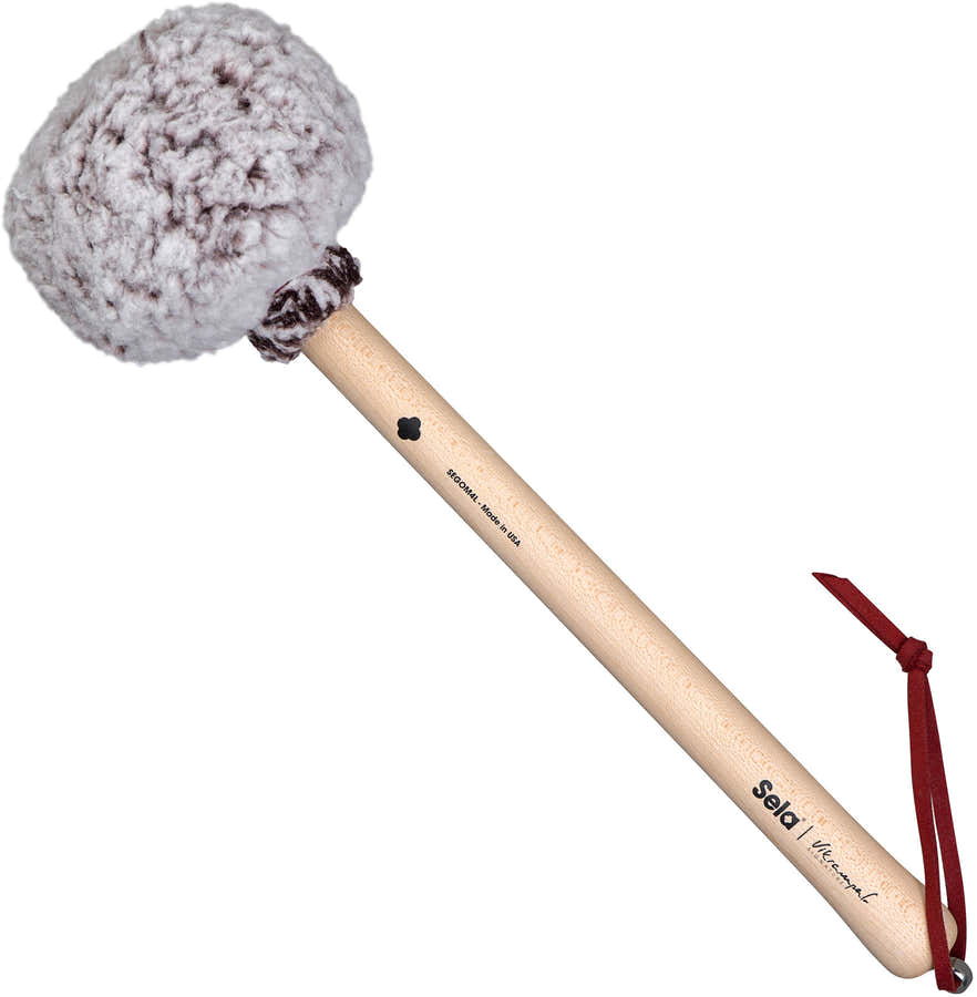 Gong Mallet Vikrampal Deep Resonance - Small, Frosted Wine
