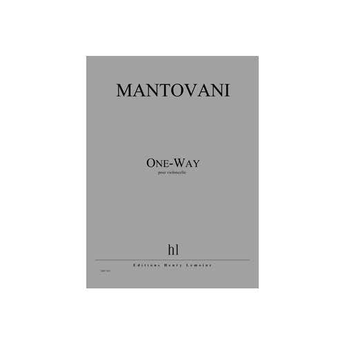 Jobert Mantovani - One - Way - Violoncelle