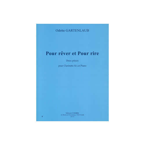 Combre Gartenlaub - Pour Rêver et Pour Rire - Clarinette et Piano