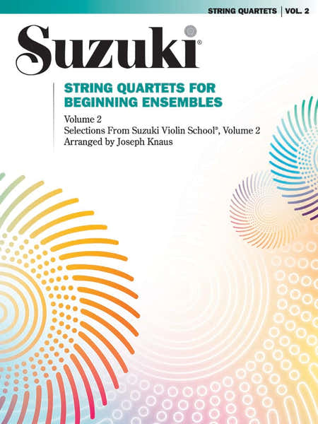 Alfred Publishing SUZUKI / KNAUS JOSEPH - STRING QUARTET FOR BEGINNING ENSEMBLES VOL.2