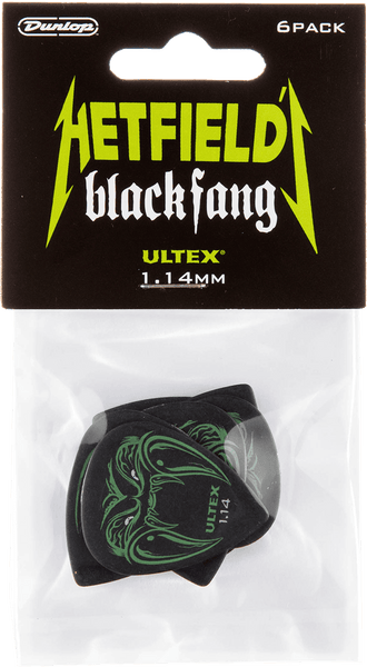 Dunlop 6 x 1,14mm Ultex Hetfield's Black Fang
