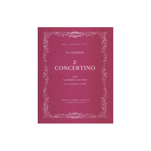 Combre Classens - Concertino No.2 - Saxophone et Piano