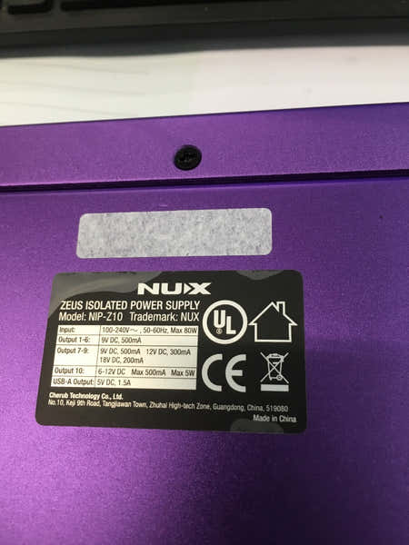 Zeus Power Supply 10 Outputs - Stock B