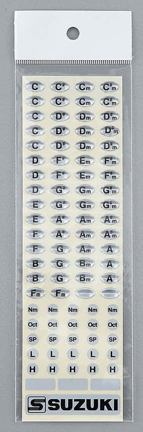 TONALITIES HARMONICA SIDE STICKERS