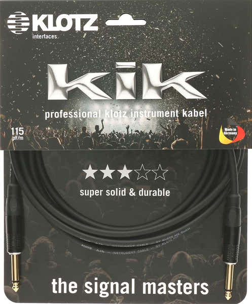 Klotz KIKKG PRO 9M BLACK STRAIGHT/STRAIGHT