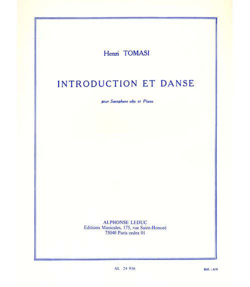 Leduc Tomasi Henri - Introduction et Danse - Sax Alto / Piano