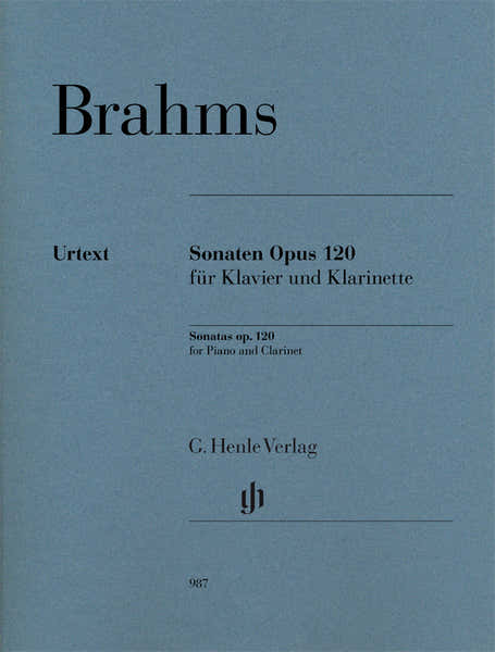 Henle Verlag Brahms J. - Klarinettensonaten Op.120 - Clarinette & Piano