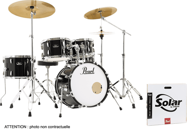 Pearl ROADSHOW JAZZ 18 + B-50 JET BLACK + SOLAR CYMBALS