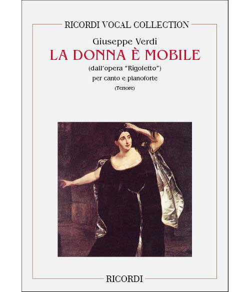 Ricordi VERDI G. - RIGOLETTO: LA DONNA E' MOBILE - CHANT ET PIANO
