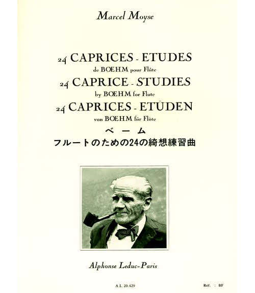 Leduc Moyse M. - 24 CAPRICES-etudes De Boehm - Flute