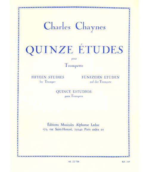 Leduc Chaynes CH. - 15 Etudes Pour Trompette En Ut Ou Sib