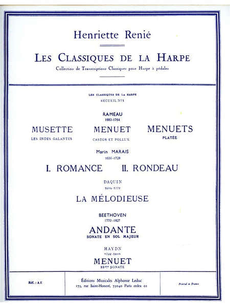 Leduc Les Classiques de la Harpe No. 1