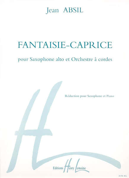 Lemoine Absil - Fantaisie Caprice - Saxophone Alto et Piano