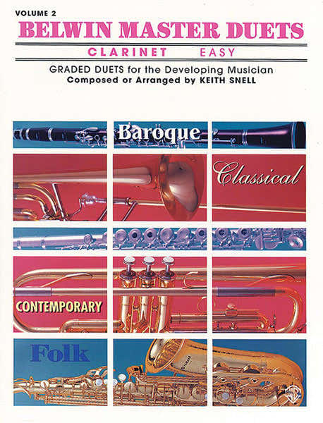 Alfred Publishing Snell Keith - Belwin Master Duets Clarinet Easy II - Clarinet Ensemble
