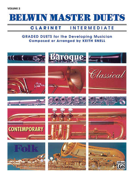 Alfred Publishing Snell Keith - Belwin Master Duets - Clarinet Intermediate II - Clarinet Ensemble