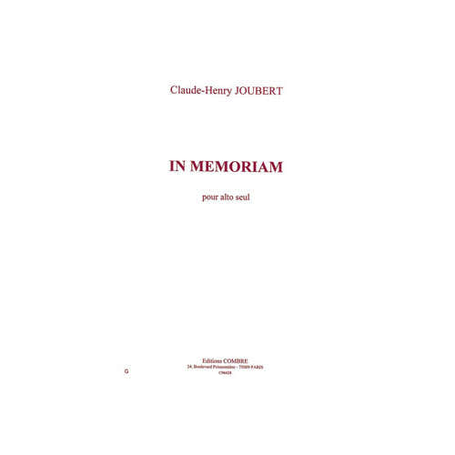 Combre Joubert - In Memoriam - Alto Seul