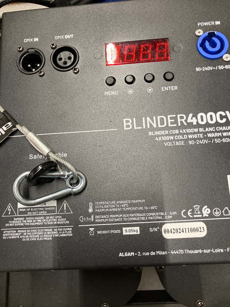 Algam Lighting Blinder 400CW-WWA - B Stock