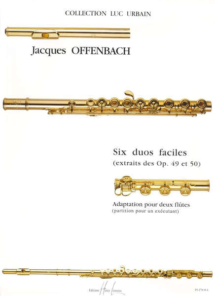 Lemoine Offenbach J. - Duos Faciles (6) Extrait Des Duos Op.49 et 50 - 2 Flutes